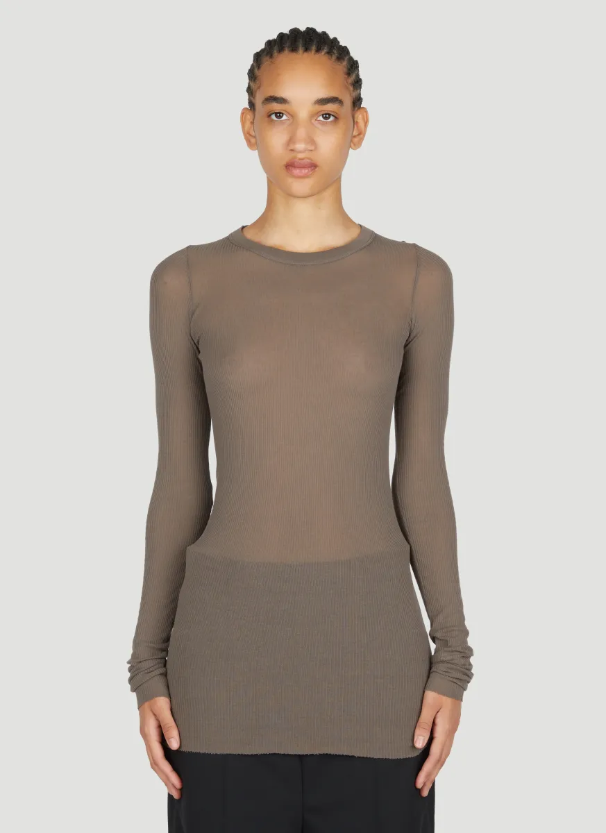Ribbed Long Sleeve T-Shirt