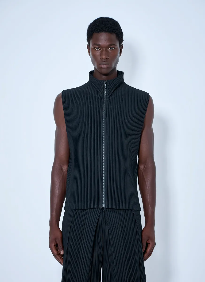 Sleeveless Ribbed Gilet