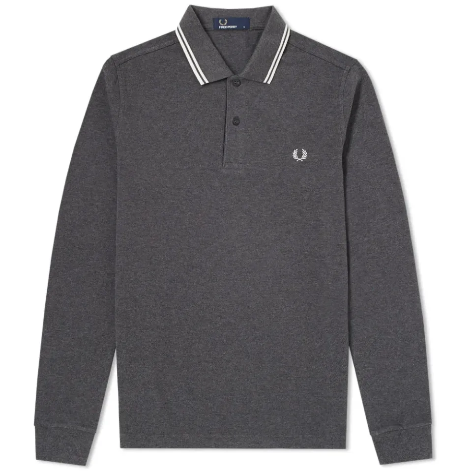 Fred Perry Long Sleeve Twin Tipped Polo