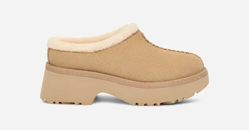 New Heights Cozy Clog for Women, Suede/Wool