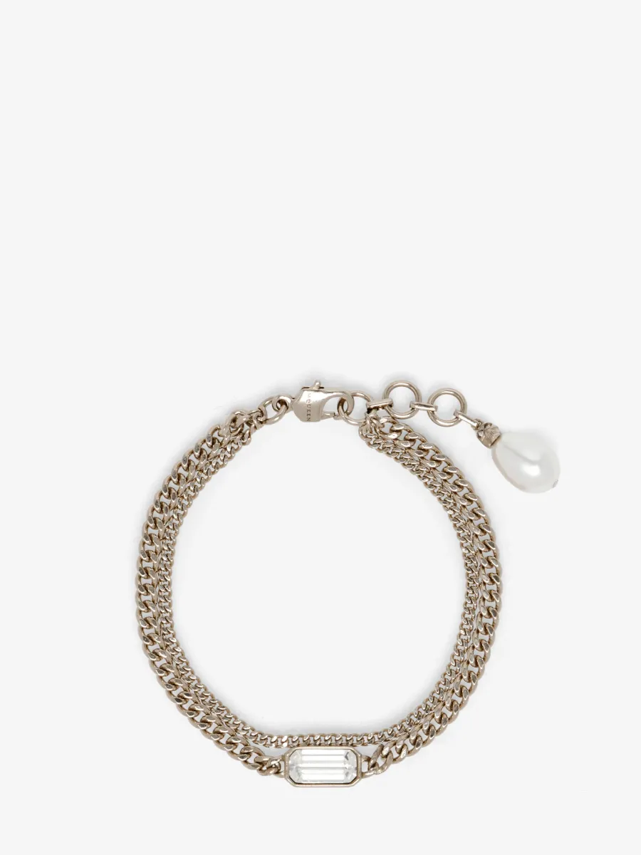 Skull & Crystal Bracelet