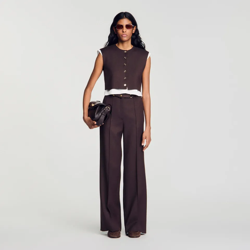 2-in-1 wool crop top