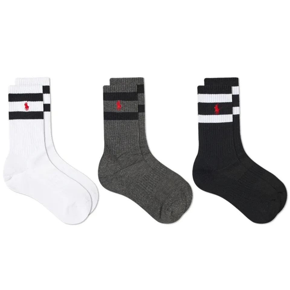 Classic Stripe Sport Sock - 3 Pack