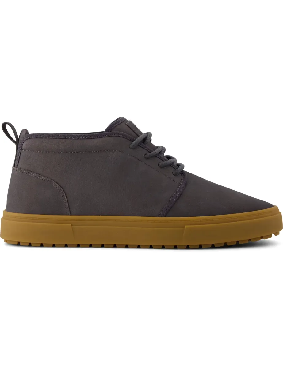 Carlo Terrain 2.0 Leather Trainers Dark Grey