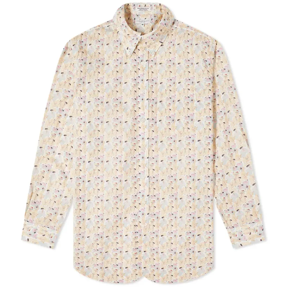 19Th Century Button Down Dancers Print Shirt