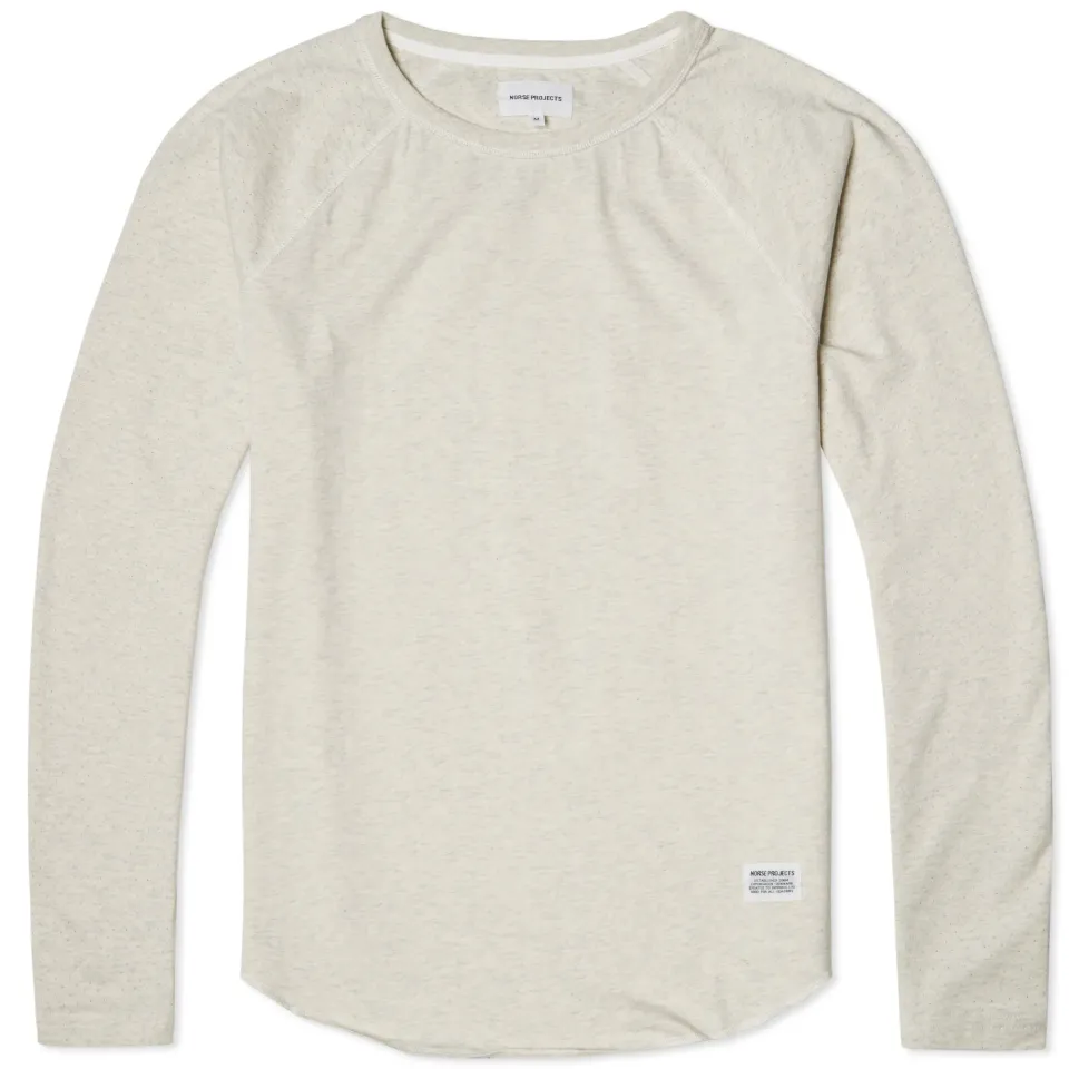 Long Sleeve Aske Perforated Tee