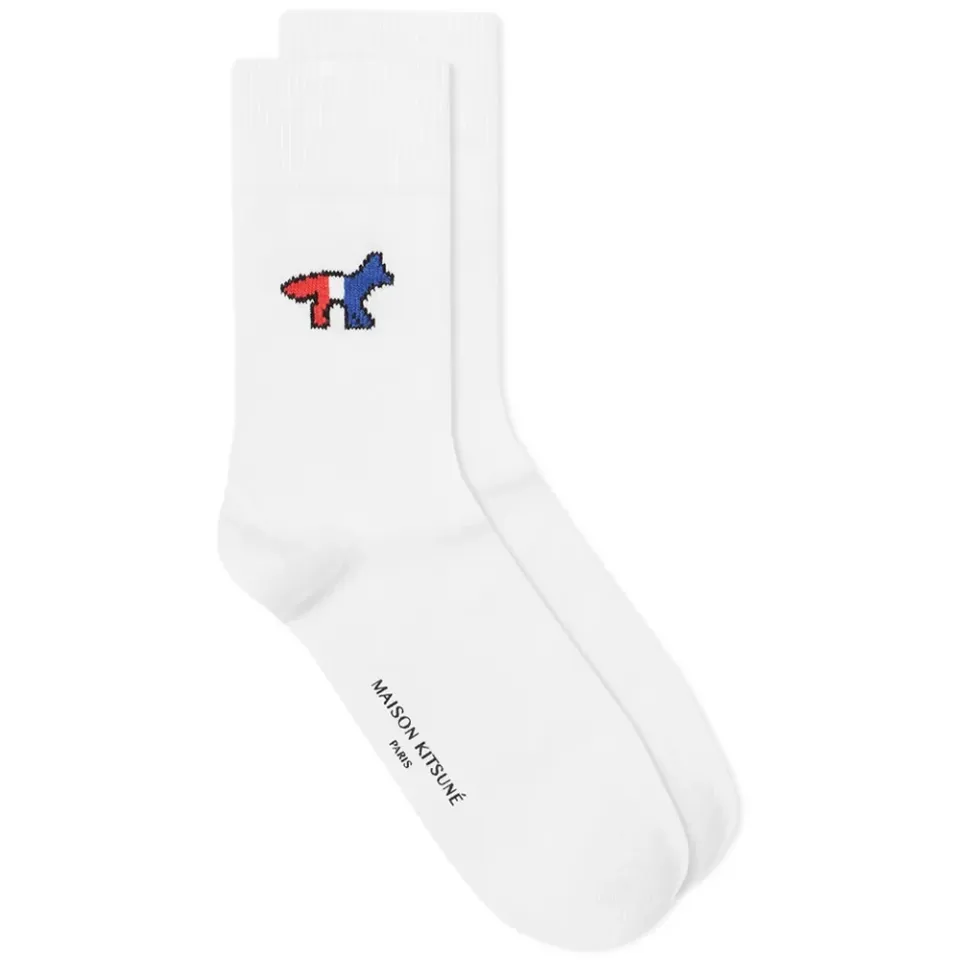 Maison Kitsuné Tricolor Fox Classic Socks