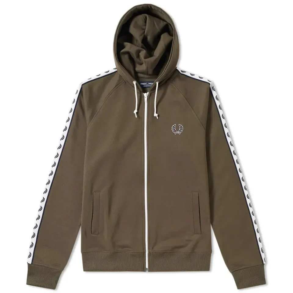 Fred Perry Hooded Taped Track Jacket