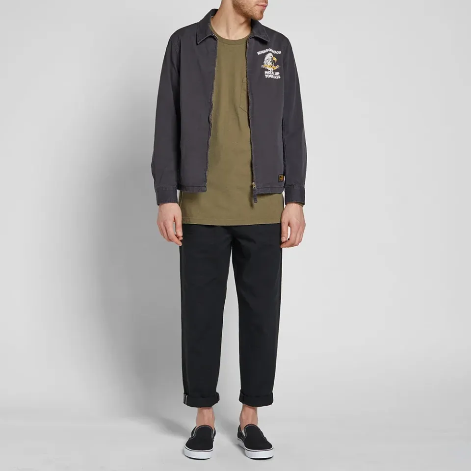 Long Sleeve Blank Pocket Tee