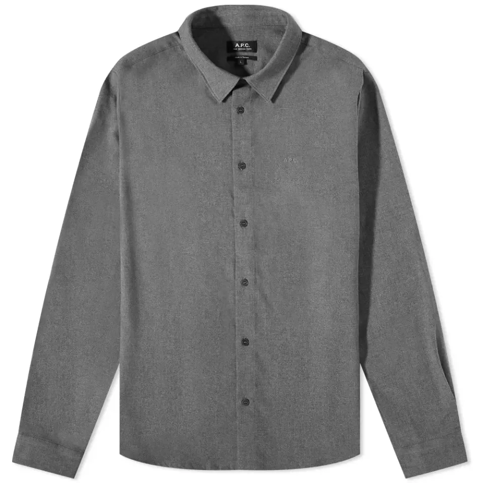 A.P.C. Vincent Logo Flannel Shirt