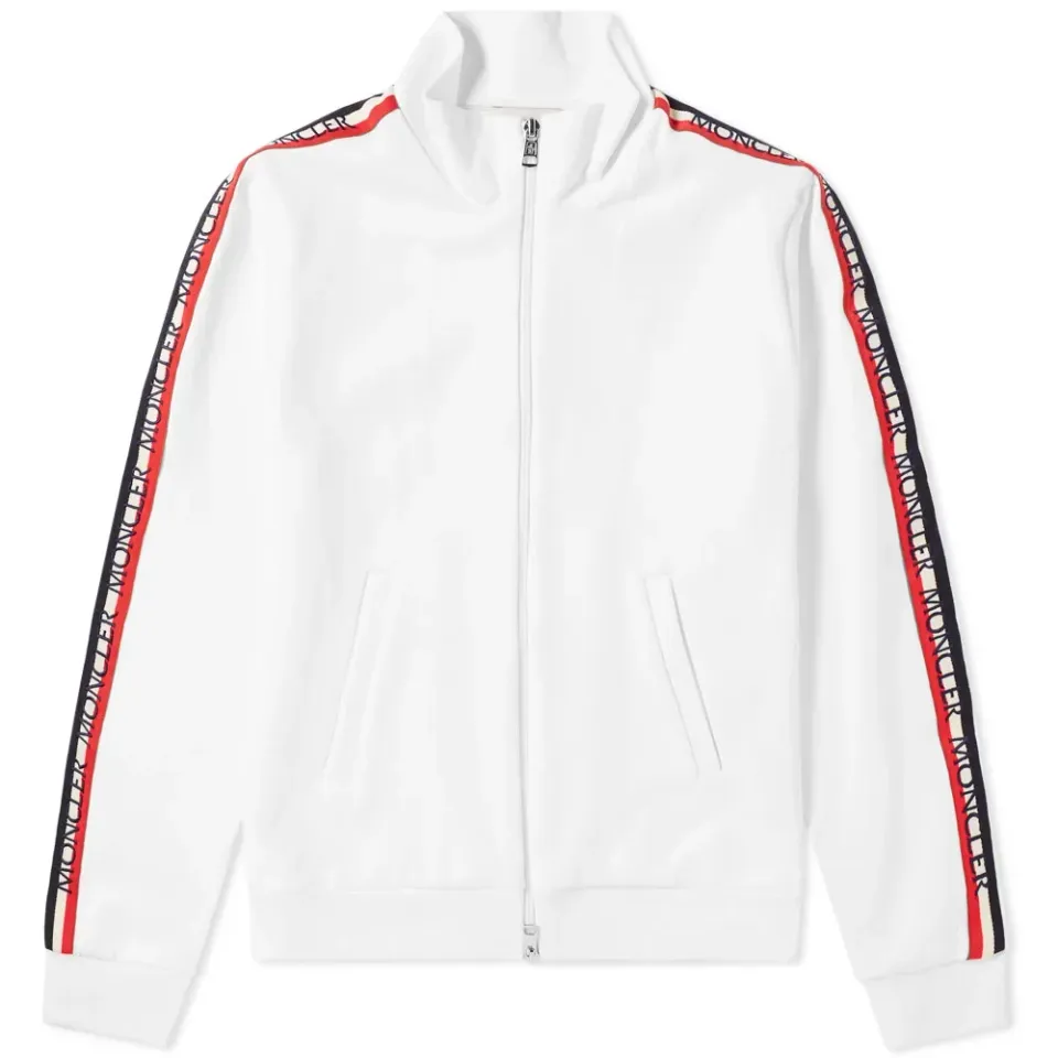 Taped Sleeve Zip Track Top