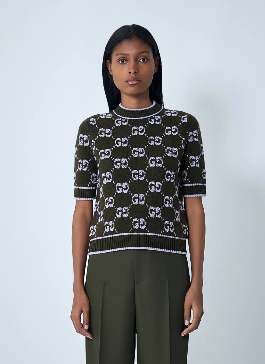 GG Jacquard Wool Bouclé Sweater