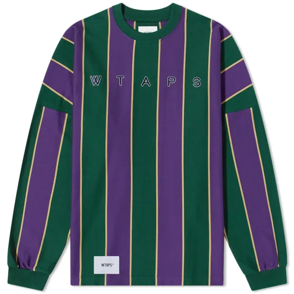Long Sleeve Peace Virtical Stripe T-Shirt