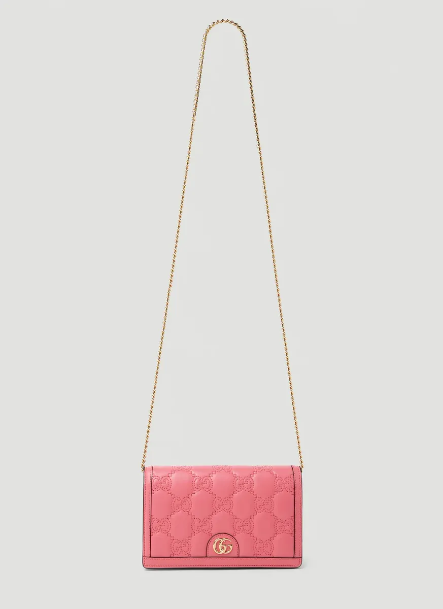 GG Matelassé Chain Wallet