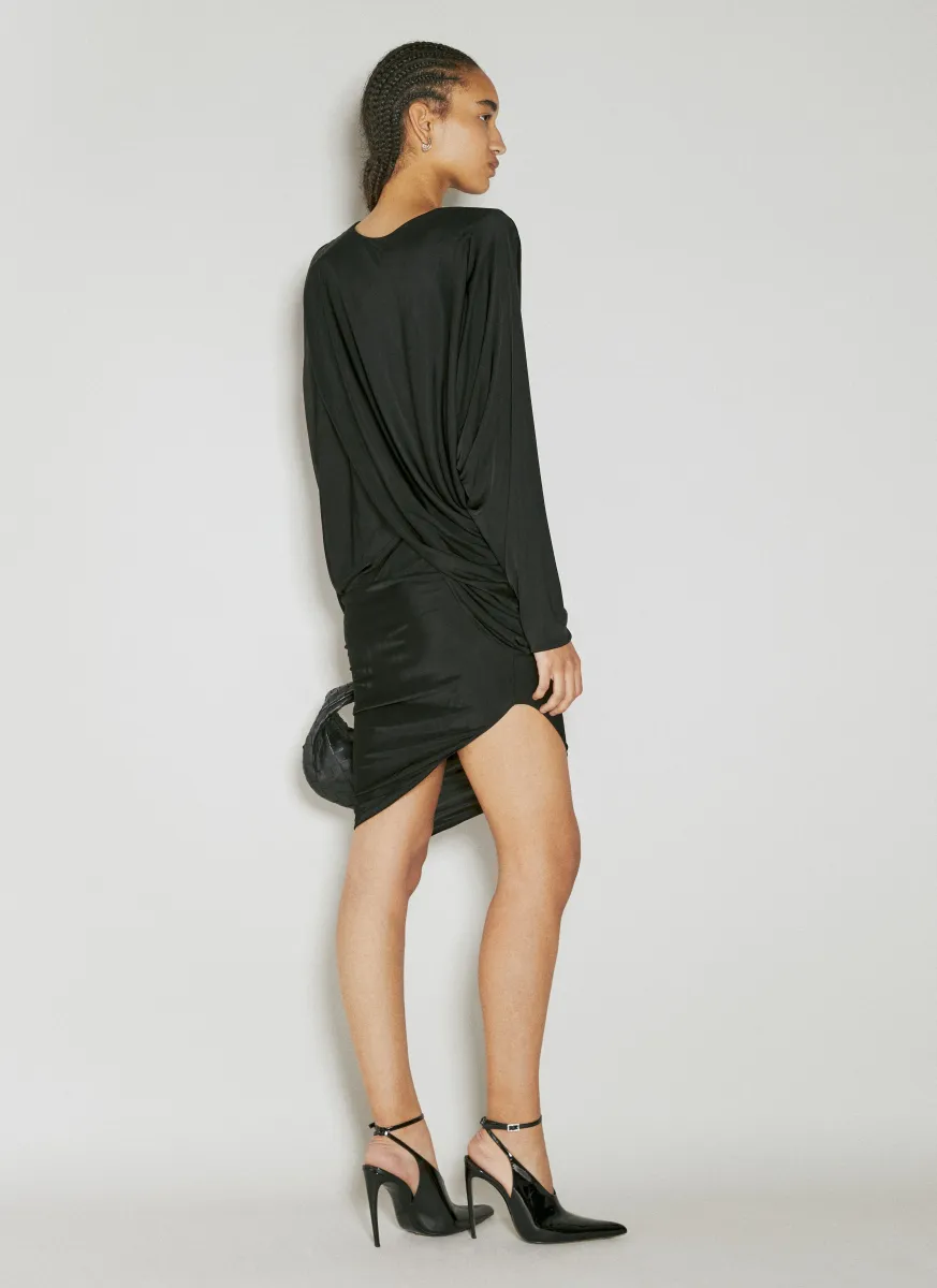 Draped Fluid Dress