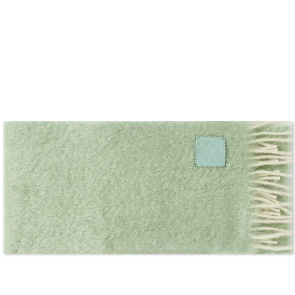 Contrast Mohair Scarf