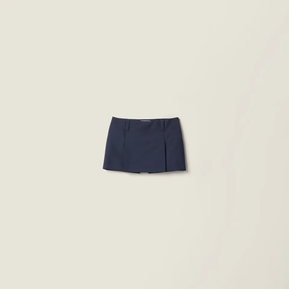 Kid mohair miniskirt
