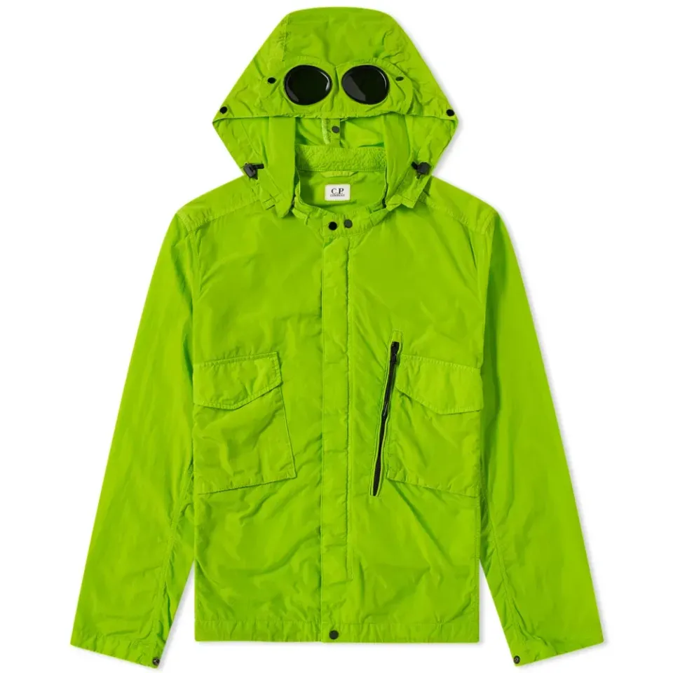 Chrome Goggle Hooded Shirt Jacket