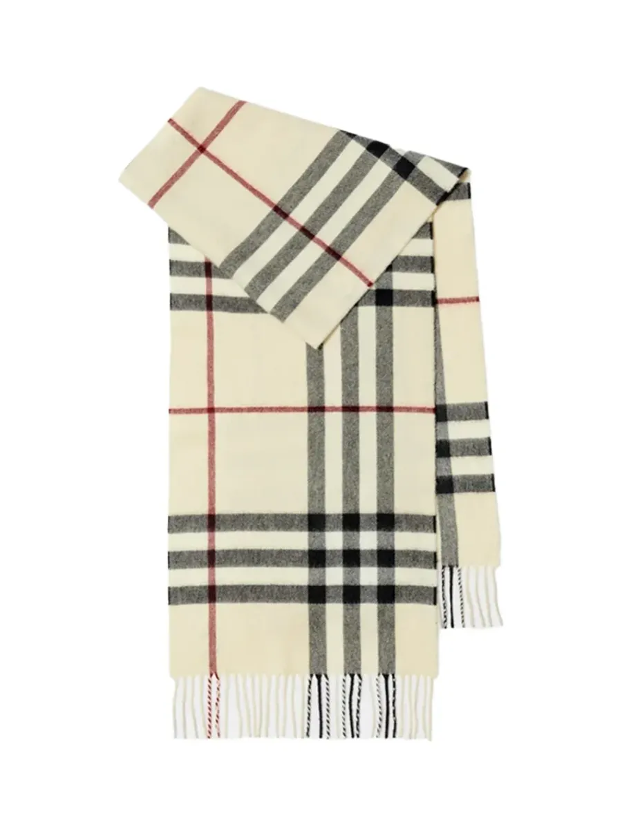women Check Cashmere Scarf