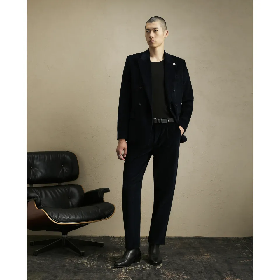 Slim Fit Corduroy Suit Trousers