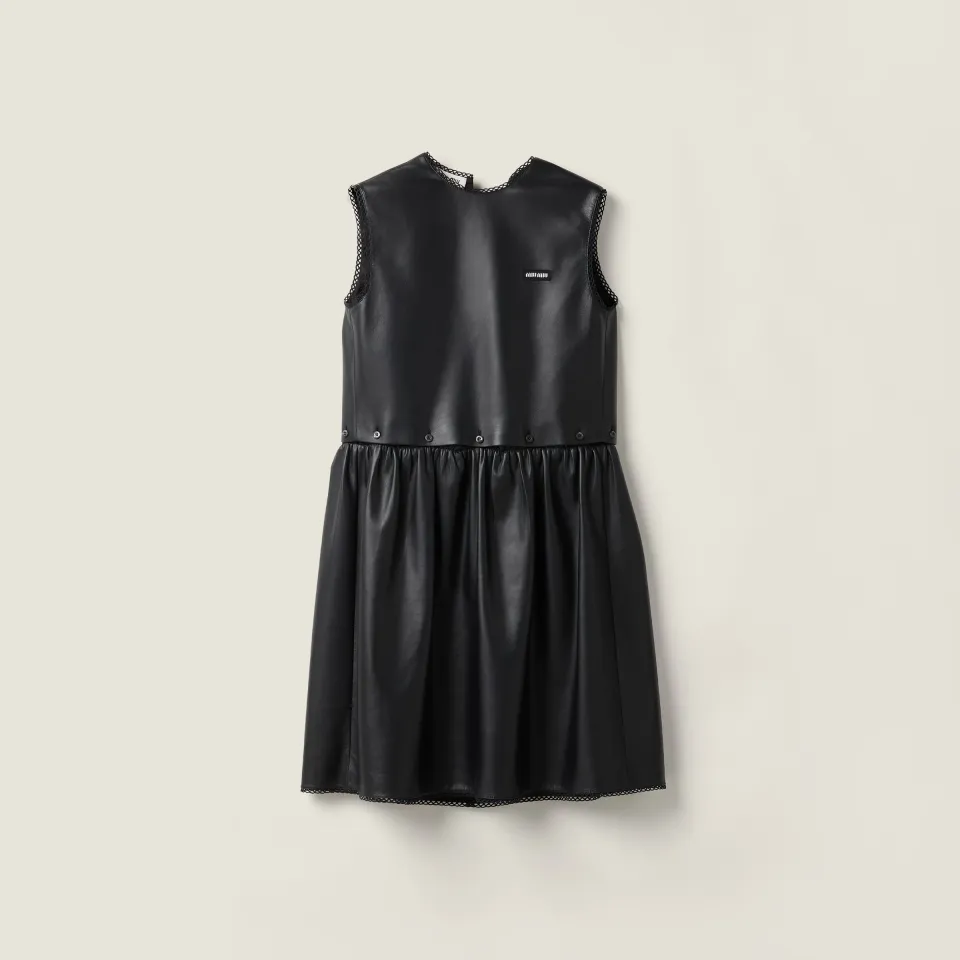 Nappa leather dress