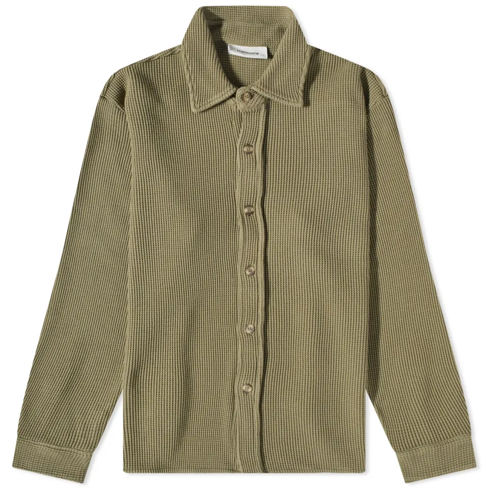 Calixte Waffle Knit Overshirt