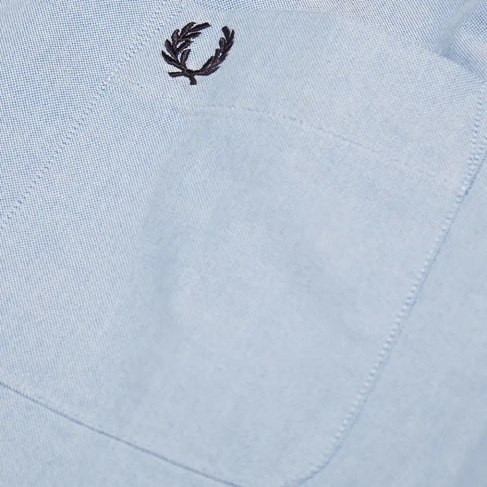 Fred Perry Gingham Tipped Collar Oxford Shirt