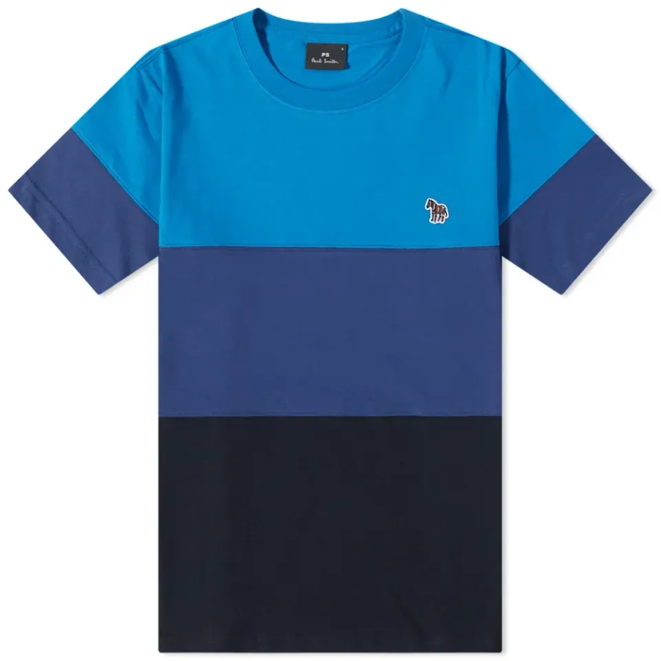 Striped Panel Zebra T-Shirt