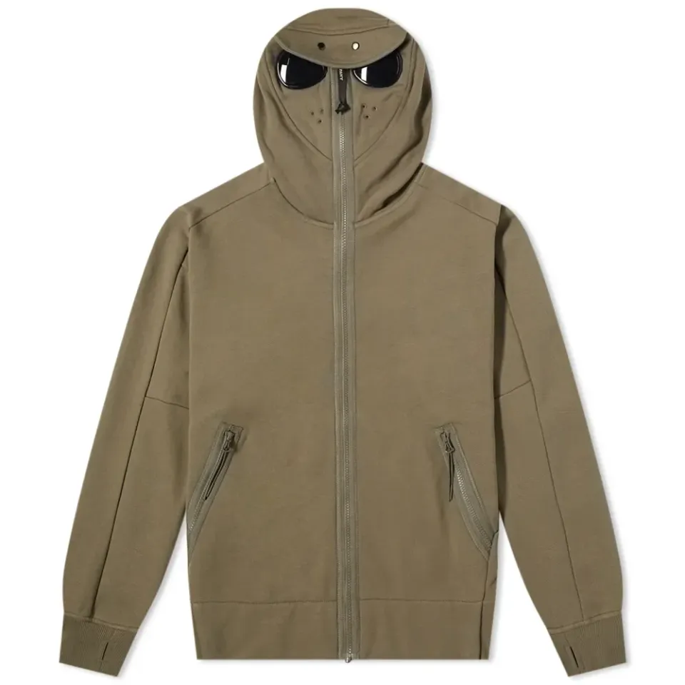 Zip Through Goggle Hoodie