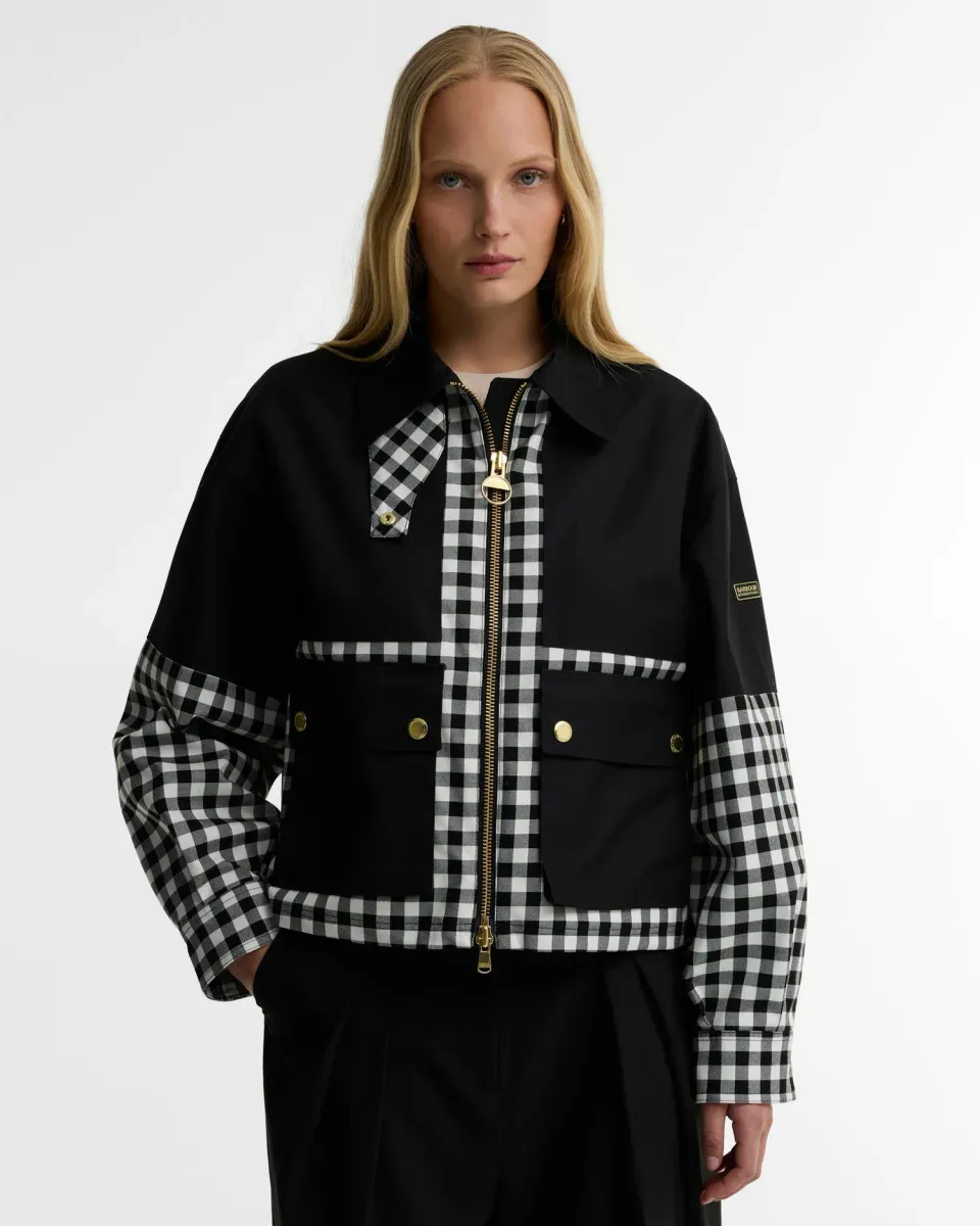 Gabriette Gingham Showerproof Jacket