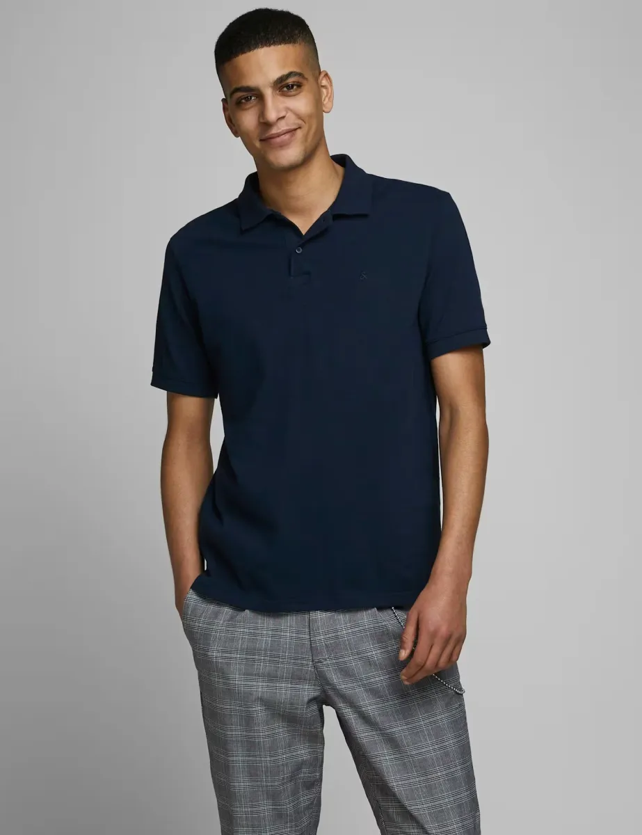 Pure Cotton Polo Shirt Navy