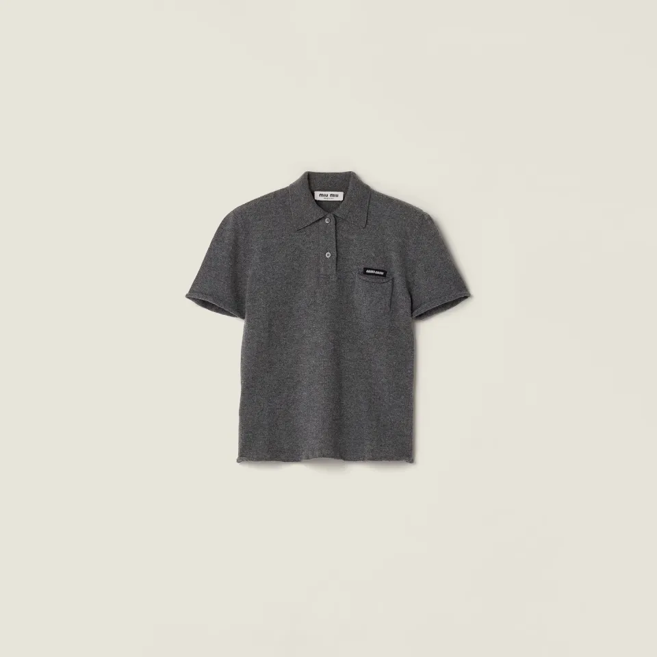 Cashmere polo shirt