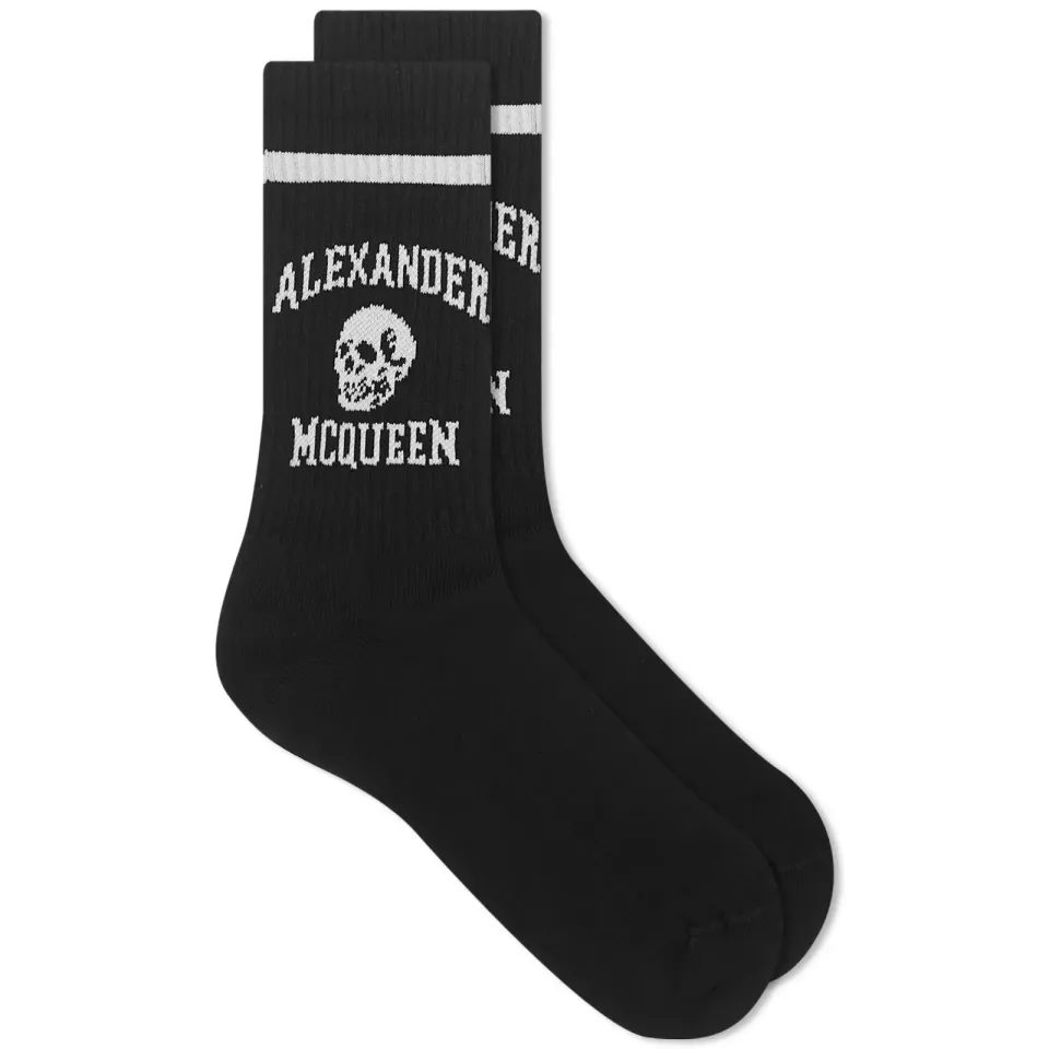 Varsity Skull Logo Sock