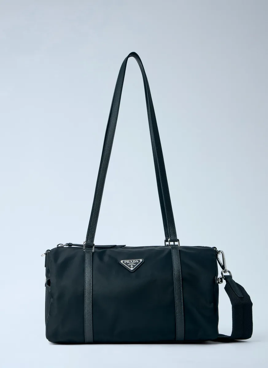 Bauletto Large in Re-Nylon e Saffiano