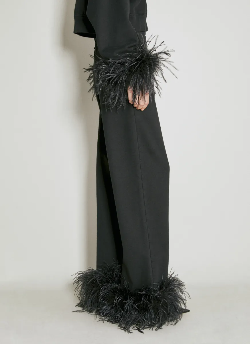 Feather Cuffs Track Pants