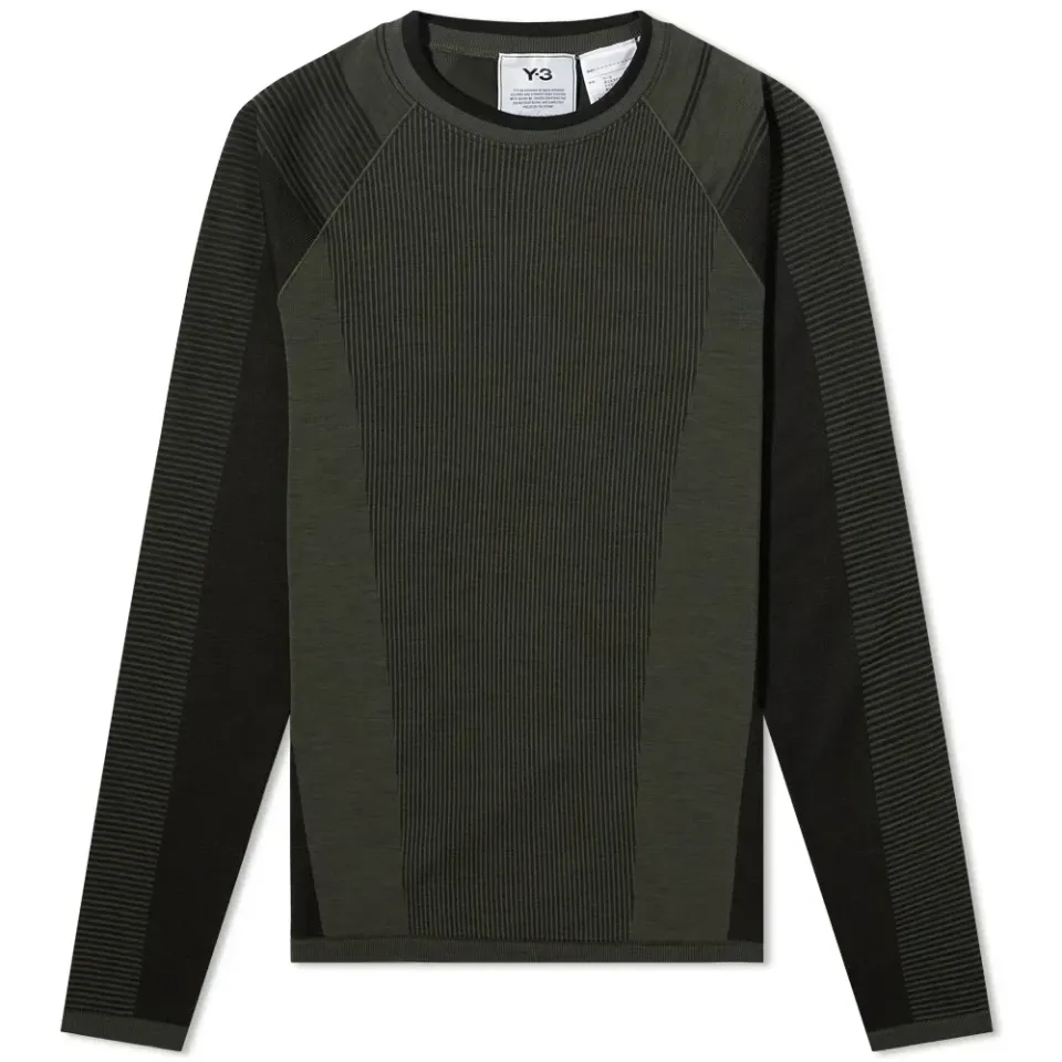 Long Sleeve Running Knit Base Layer T-Shirt