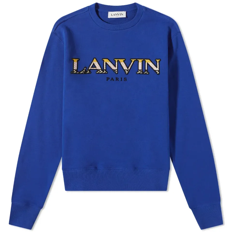 Curb Lace Embroidered Crew Sweat
