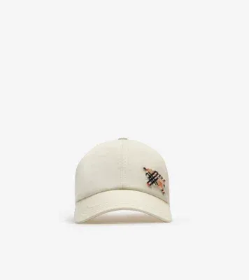 Knight Tropical Gabardine Baseball cap in Tundra white