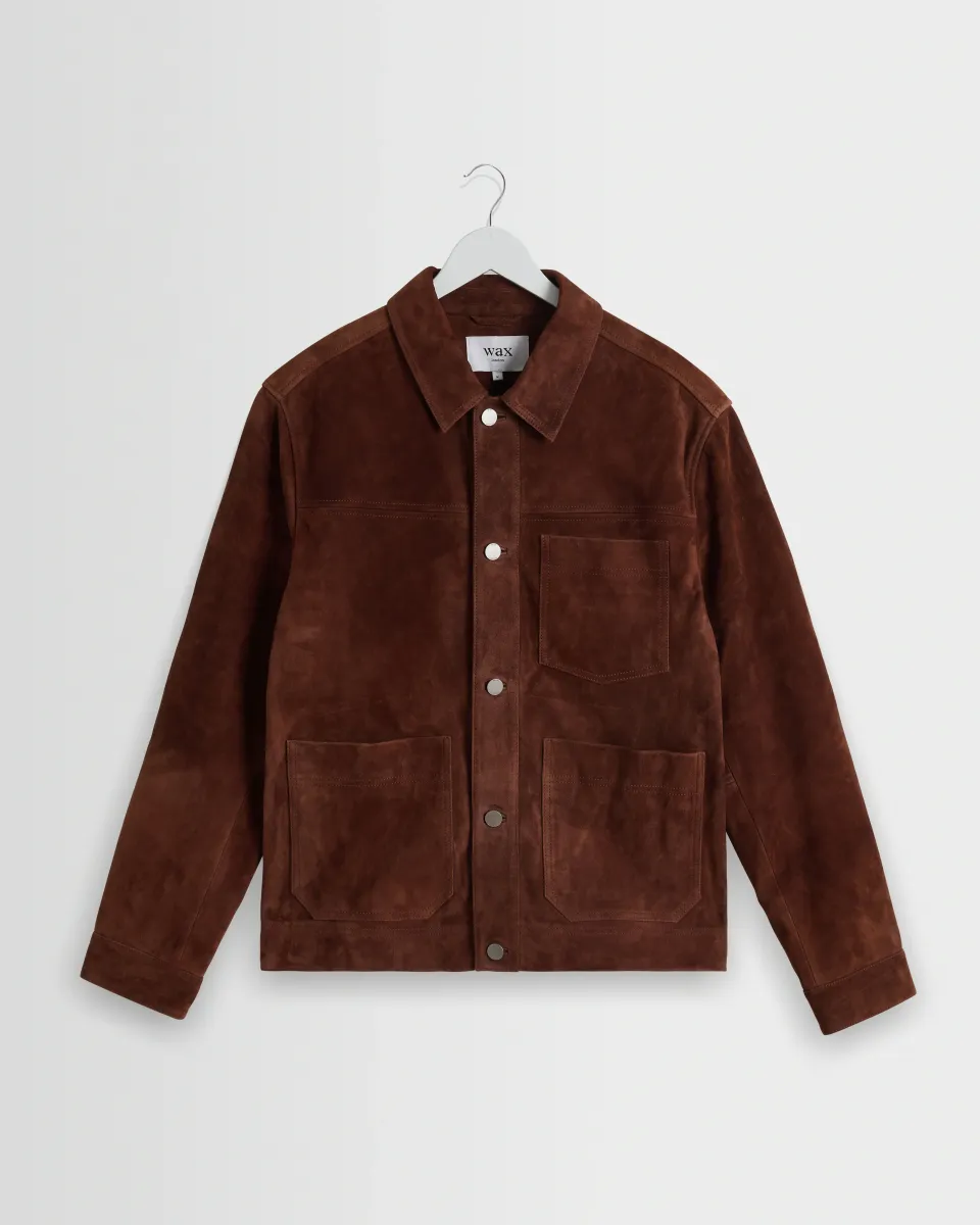 Robin - Brown Suede Chore Jacket