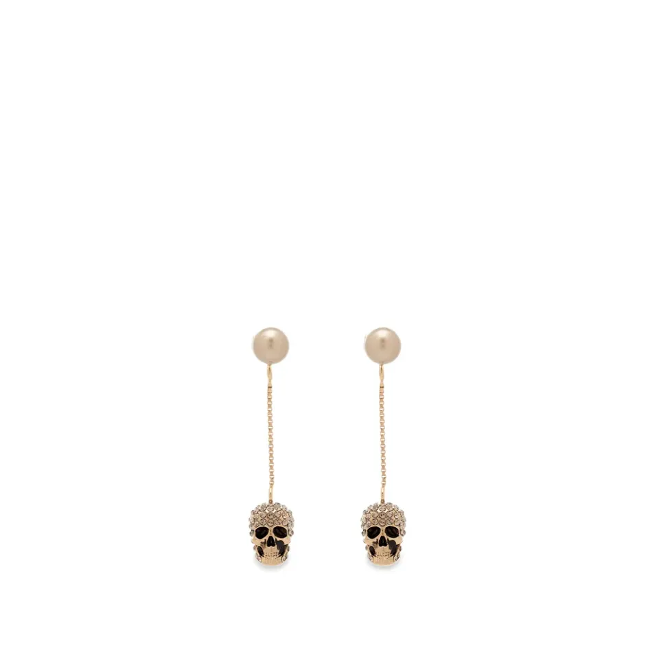 Pave Skull Earrings