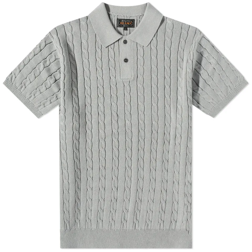 Cable Knitted Polo