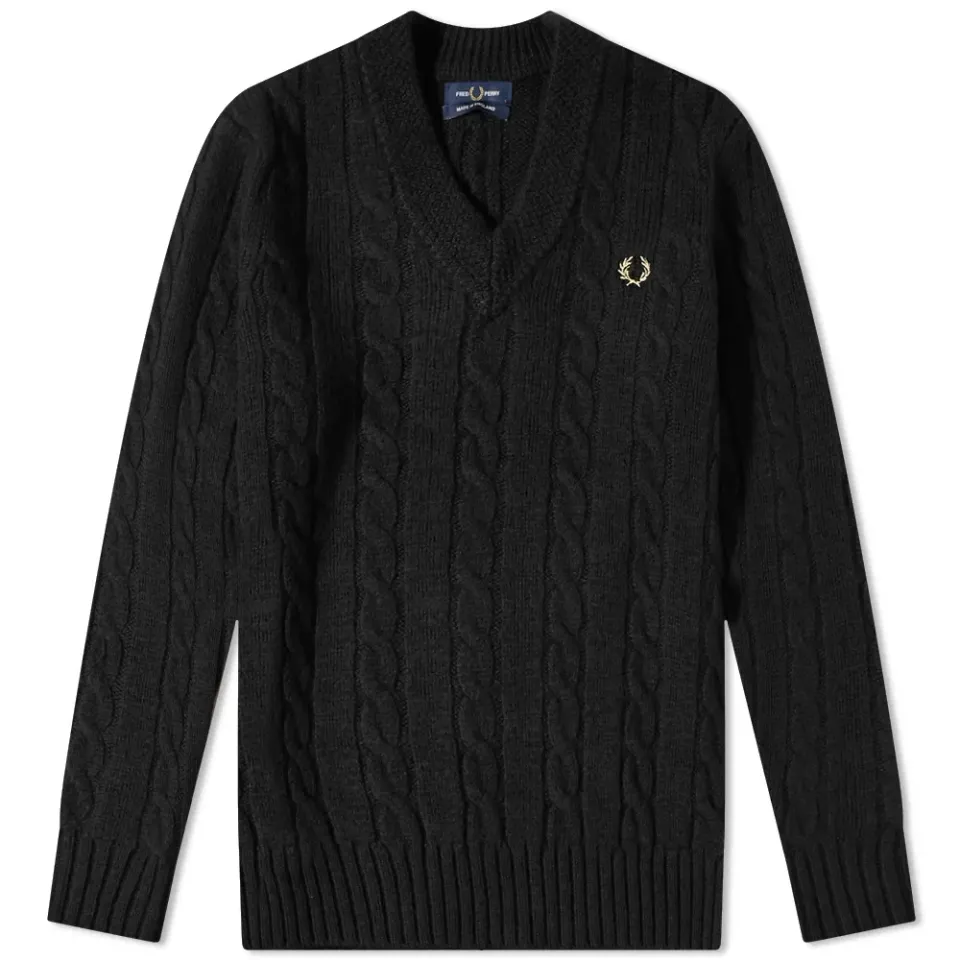 Made In England Cable Knit Crew