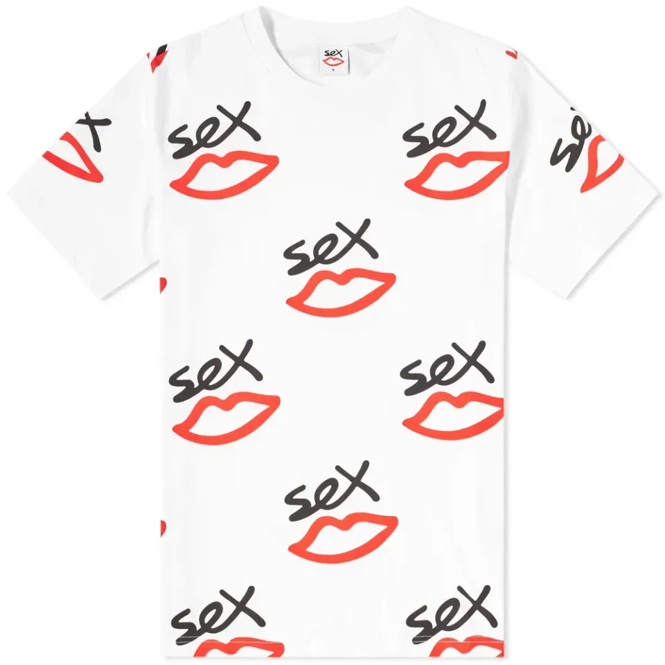 Allover Print Logo Tee