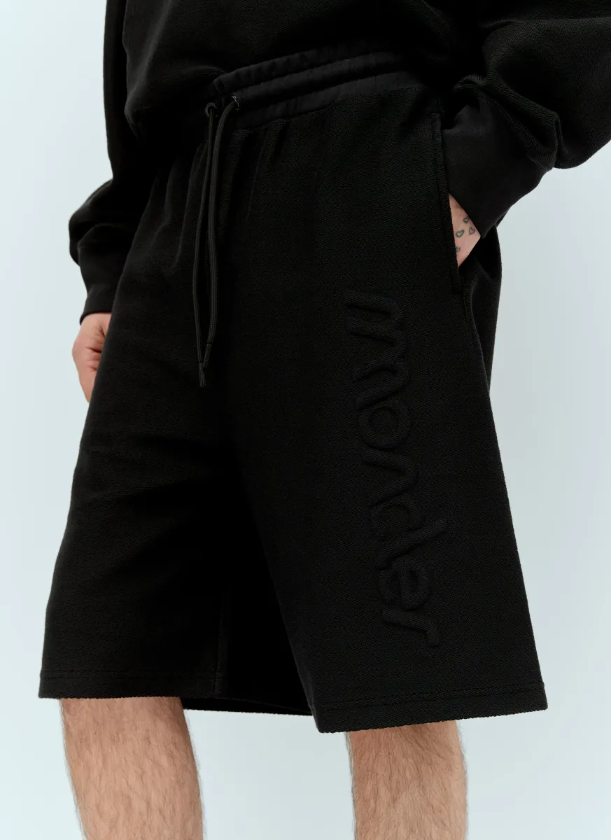 Raised Logo Drawstring Shorts