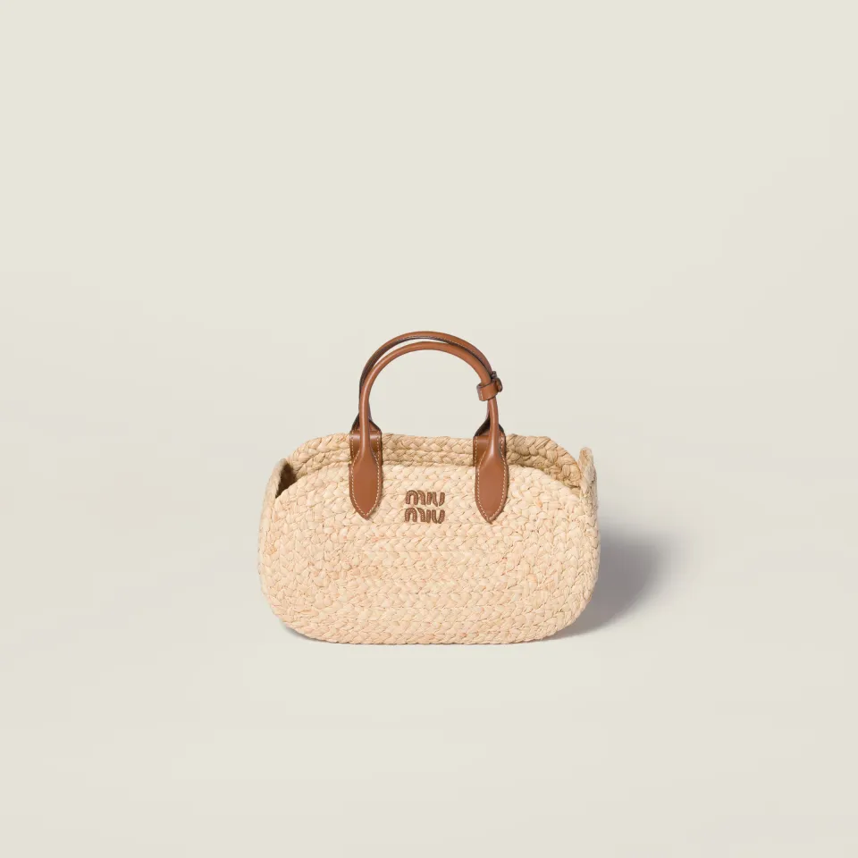 Raffia handbag