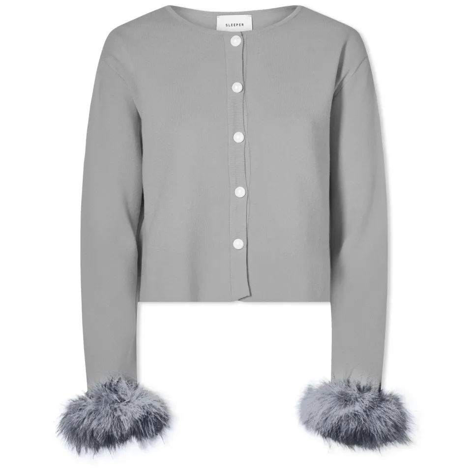 Detachable Feather Cardigan