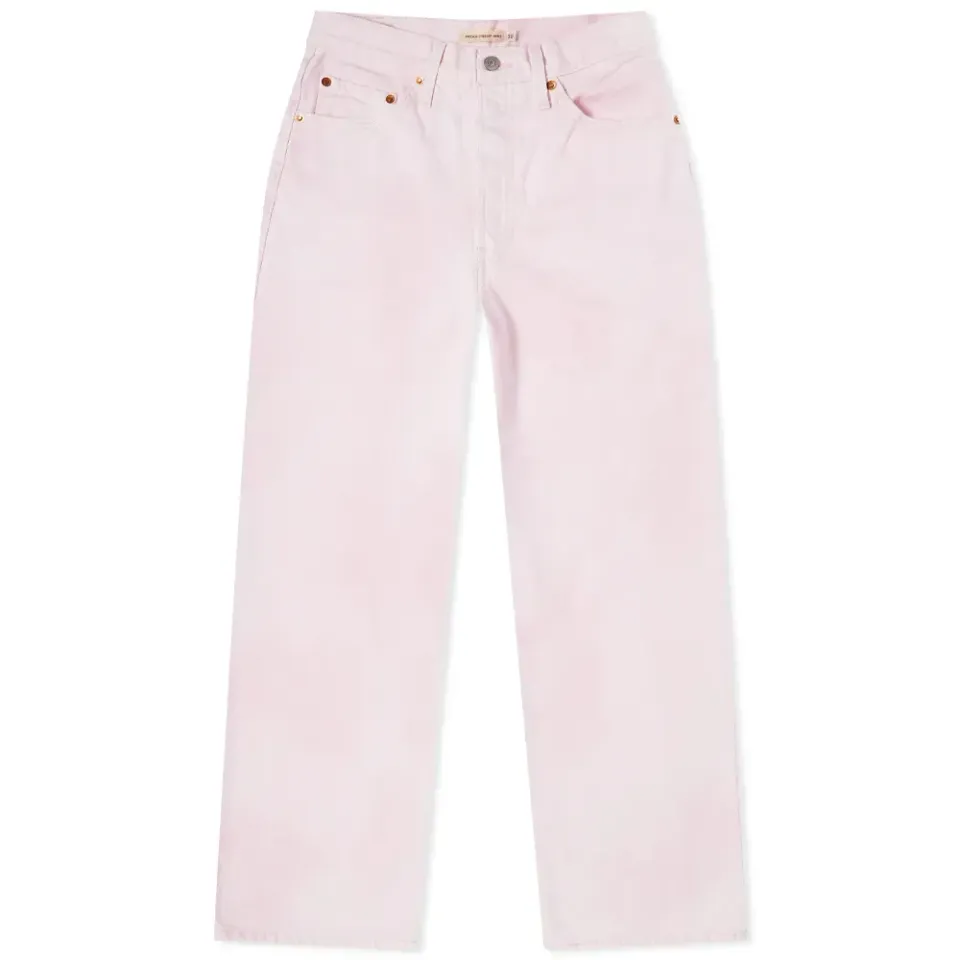 Levis Ribcage High Rise Straight Crop Jeans