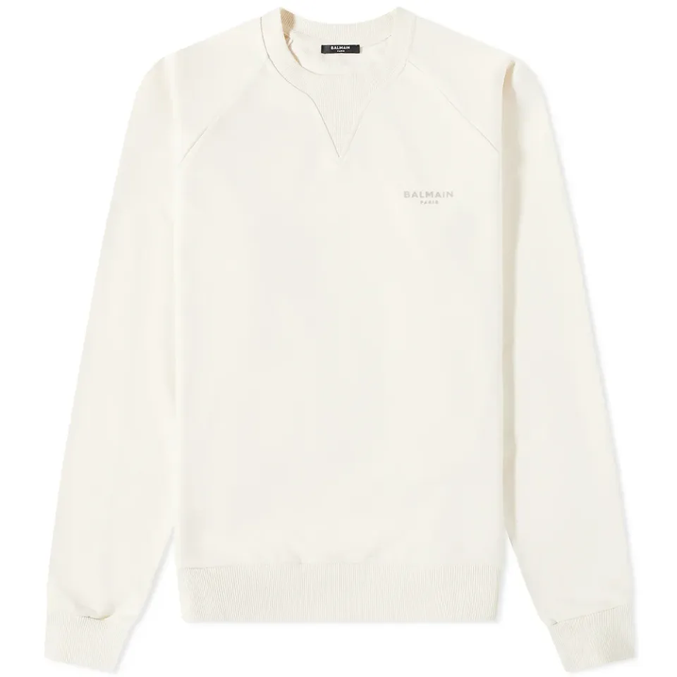Flocked Paris Crew Sweat