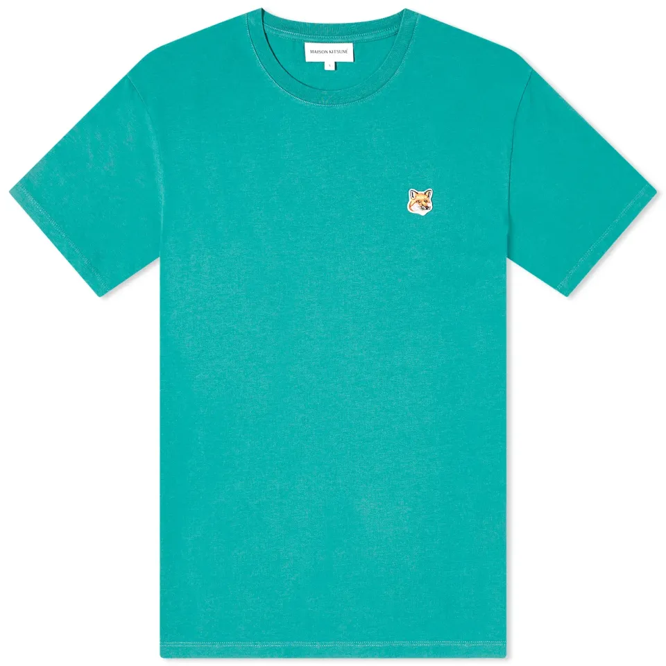 Maison Kitsuné Fox Head Patch Regular T-Shirt