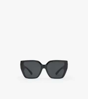 Crystal EKD Square Sunglasses in Black